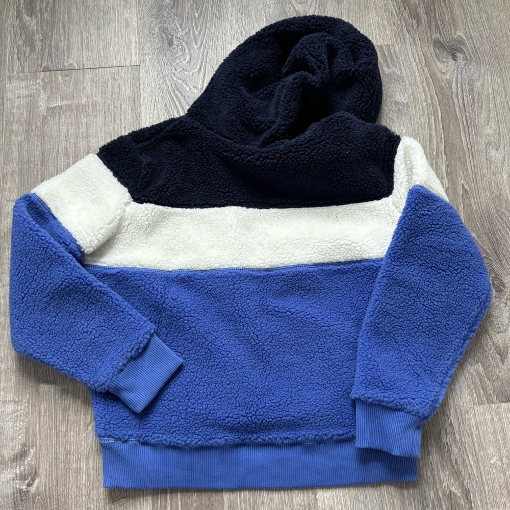 Polo Ralph Lauren Colorblock Sherpa Hooded Sweatshirt Size XL(16) - Picture 2 of 3